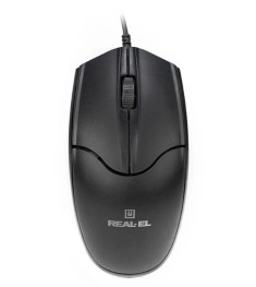 Миша дротова Real-El RM-410 (Чорна)