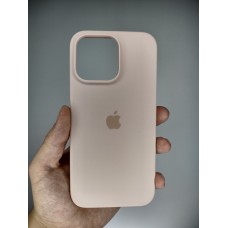 Силіконовий оригінальний чохол Apple iPhone 15 Pro Max (08) Pink Sand