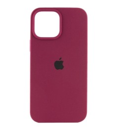 Силикон Original Round Case Apple iPhone 15 Pro (57) Marsala