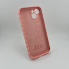 Силіконовий чохол Original RoundCam для Apple iPhone 14 (36) у кольорі цукерковий рожевий.