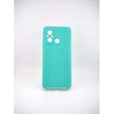 Силіконовий чохол Original Xiaomi Redmi 12C  /  11A (з шторкою для камери) (Бірюзовий)