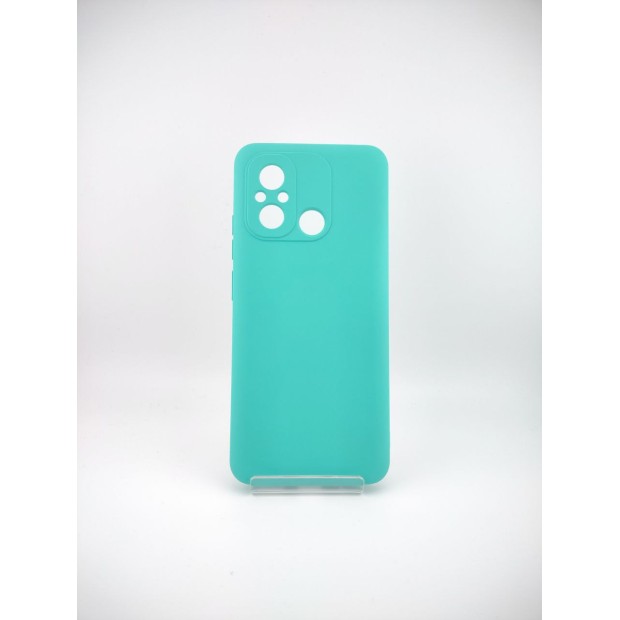 Силіконовий чохол Original Xiaomi Redmi 12C  /  11A (з шторкою для камери) (Бірюзовий)