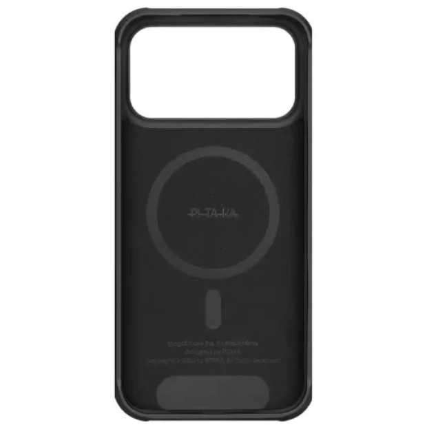 Накладка Pitaka Aramid ProGuard Twill для Apple iPhone 17 Pro (чорний  /  сірий)