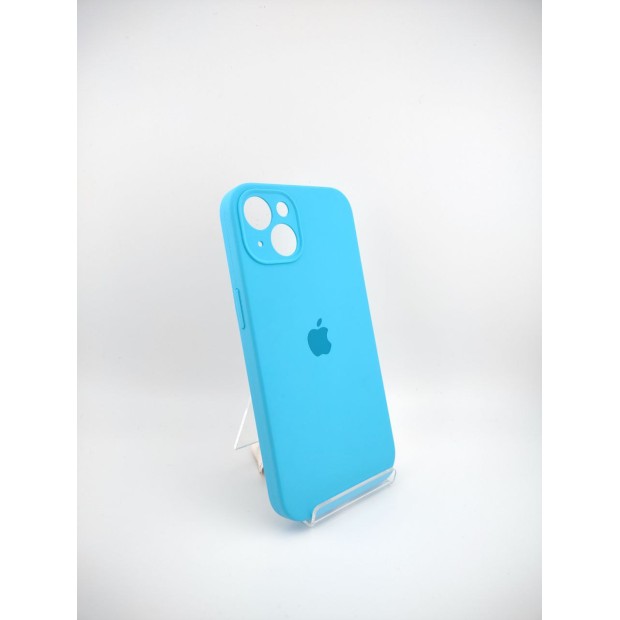 Силіконовий оригінальний чохол RoundCam для Apple iPhone 13 (20) синій