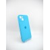 Силіконовий оригінальний чохол RoundCam для Apple iPhone 13 (20) синій