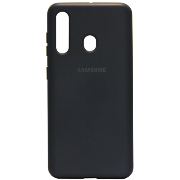 Силіконовий чохол Original Logo для Samsung Galaxy A20  /  A30 (2019) (ShutCam) (Чорний)