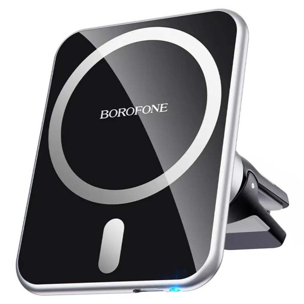 Автоутримувач Borofone BH43 Magnetic Magsafe (Срібло) (Уцінка) 1 категорія