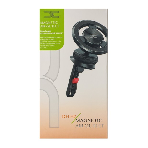 Автотримач DC DH-H2 Magnetic Air Outlet (Чорний) D