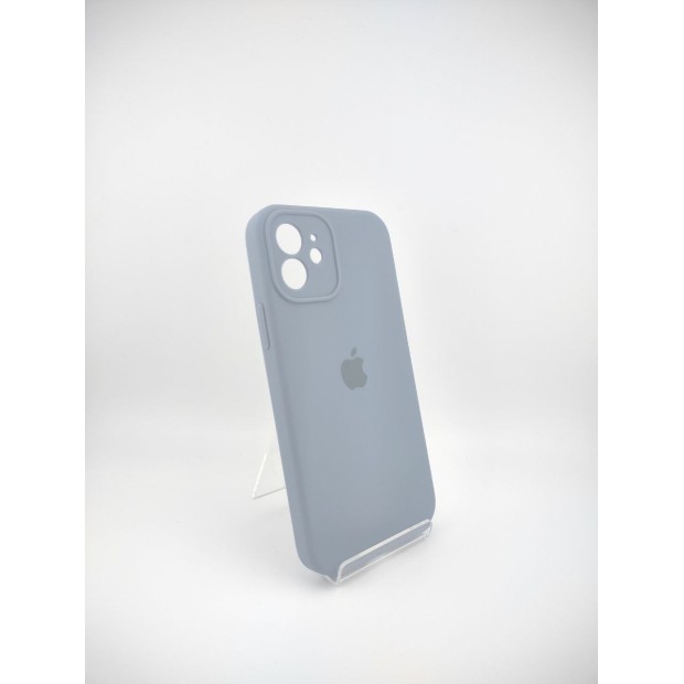 Силіконовий оригінальний чохол RoundCam для Apple iPhone 12 (Sierra Blue)