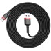 USB-кабель Baseus Cafule 2A (2m) (Type-C) (Чёрный/Красный) CATKLF-C91