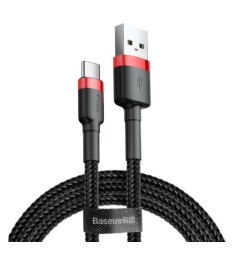 USB-кабель Baseus Cafule 2A (2m) (Type-C) (Чёрный/Красный) CATKLF-C91
