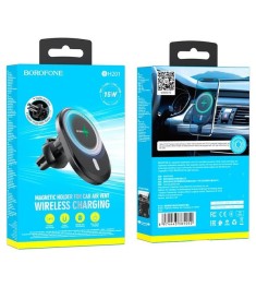 Автотримач Borofone BH201 Magsafe 15W (Чорний)