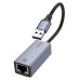 Переходник Hoco UA37 1Gbit (USB - RJ45) (Серый)