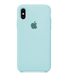 Силіконовий оригінальний чохол Apple для iPhone XS Max (21) Бірюзовий.