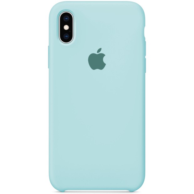 Силіконовий оригінальний чохол Apple для iPhone XS Max (21) Бірюзовий.