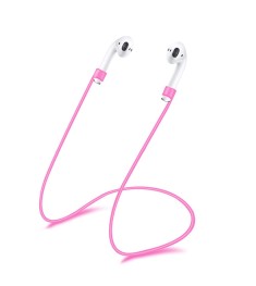 Силіконовий шнурок для Apple Airpods 55 см (Рожевий)
