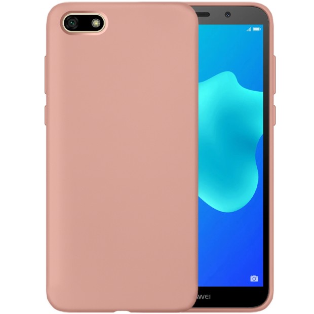 Силіконовий чохол Original 360 для Huawei Y5 Prime (2018) (Пудровий)