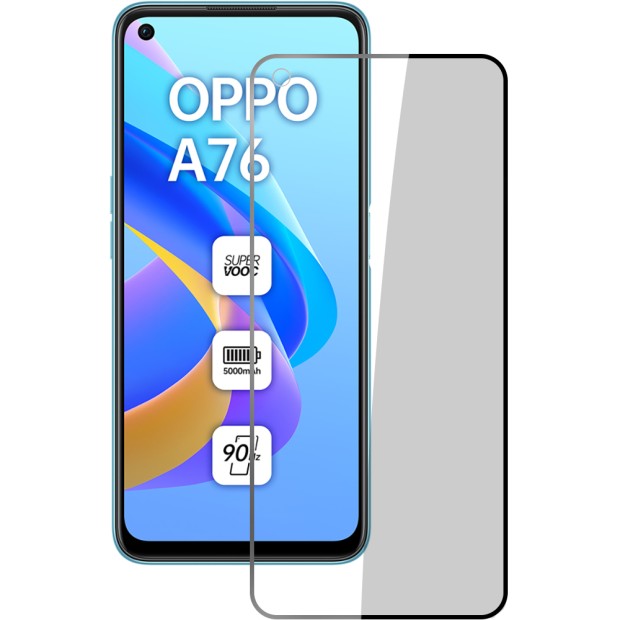 Защитное стекло 5D Standard Oppo A76 Black