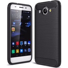 Силикон Polished Carbon Huawei Y3 (2017) (Чёрный)
