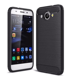 Силіконовий чохол Polished Carbon для Huawei Y3 (2017) (Чорний)