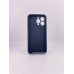 Силіконовий чохол Original RoundCam для Apple iPhone 15 Pro Max (09) Midnight Blue.