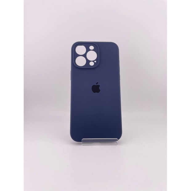 Силикон Original RoundCam Case Apple iPhone 15 Pro Max (09) Midnight Blue