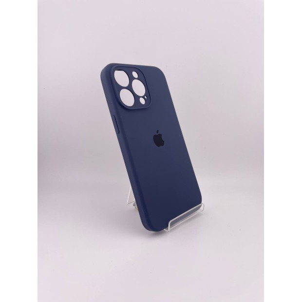 Силіконовий чохол Original RoundCam для Apple iPhone 15 Pro Max (09) Midnight Blue.