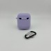 Чохол для навушників Full Silicone Case with Microfiber Apple AirPods (71) Light Glycine