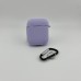 Чохол для навушників Full Silicone Case with Microfiber Apple AirPods (71) Light Glycine