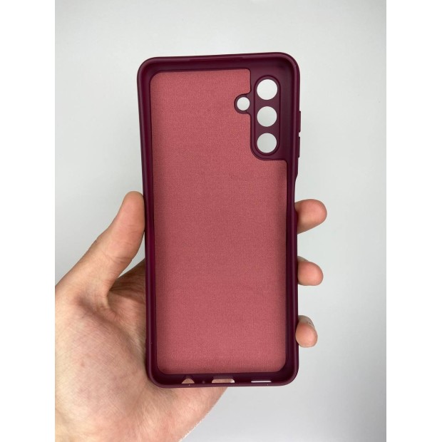 Силіконовий чохол Original для Samsung Galaxy A04S (2022) (ShutCam) (Бордовий)