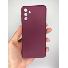 Силикон Original Case Samsung Galaxy A04S (2022) (ShutCam) (Бордовый)