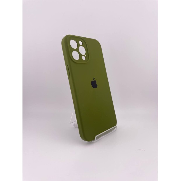 Силіконовий оригінальний чохол RoundCam для Apple iPhone 12 Pro Max (46) в глибокому зеленому кольорі. Силіконовий оригінальний чохол RoundCam для Apple iPhone 12 Pro Max (46) в глибокому зеленому кольорі.