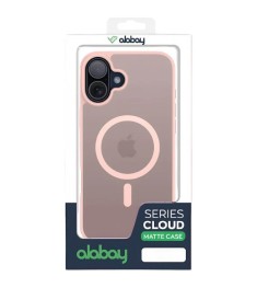 Силіконовий чохол Alabay Cloud Matte для Apple iPhone 16 (Світло-рожевий)