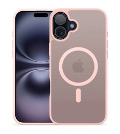 Силіконовий чохол Alabay Cloud Matte для Apple iPhone 16 (Світло-рожевий)