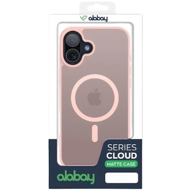 Силіконовий чохол Alabay Cloud Matte для Apple iPhone 16 (Світло-рожевий)