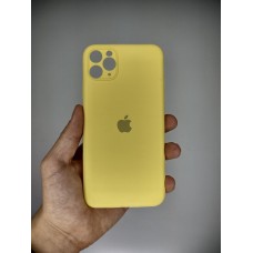 Силіконовий чохол Original RoundCam для Apple iPhone 11 Pro Max (жовтий кремовий)