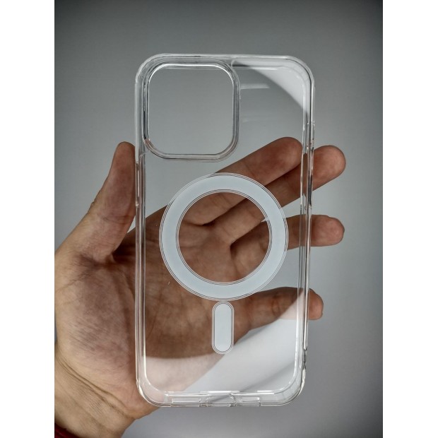 Чохол Clear Case with MagSafe для Apple iPhone 15 Pro Max (Прозорий)