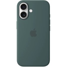Чохол Silicone Case with MagSafe для Apple iPhone 16 (озерний зелений) (оригінал)