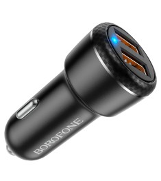 АЗП-адаптер Borofone BZ17 + Type-C-кабель QC 3.0 18W (Чорний)