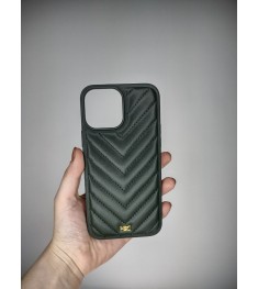 Силіконовий чохол HDD YSL для Apple iPhone 13 Pro Max (Темно-зелений) Силіконовий чохол HDD YSL для Apple iPhone 13 Pro Max (Темно-зелений)