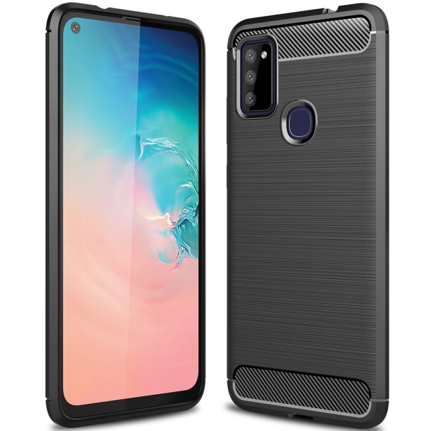 Силікон Polished Carbon для Samsung Galaxy M51 (2020) (Чорний)