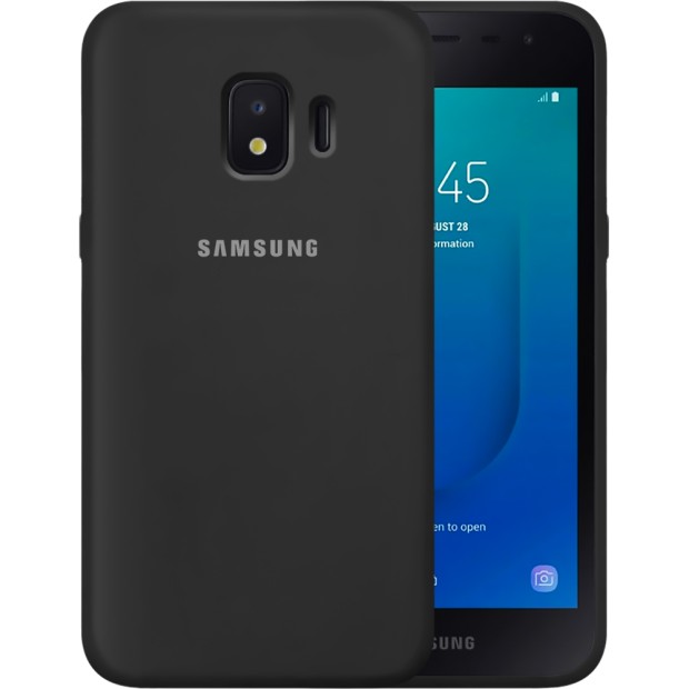 Силіконова Оригінальна 360 Чохол з Логотипом для Samsung Galaxy J2 Core (2018) J260 (Чорний)