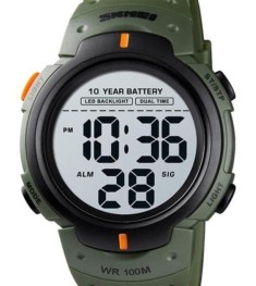 Тактичний чоловічий годинник Skmei Neon 10 Bar BT