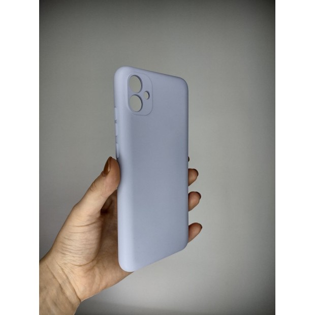 Силіконовий оригінальний чохол Samsung Galaxy A04E (2022) (ShutCam) (Фіалковий)