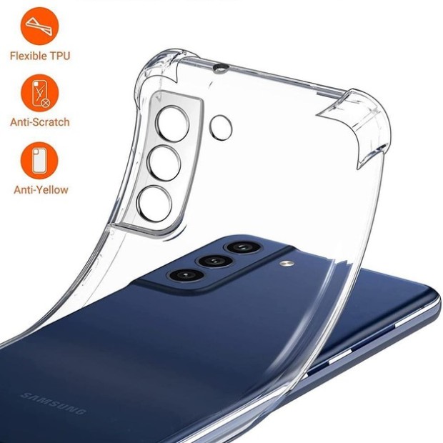 Силікон WS Samsung Galaxy S21 (ShutCam) (Прозорий)