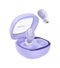 Безпровідні навушники-гарнітура вакуумні Baseus Bowie WM02 Plus (Фіолетові)