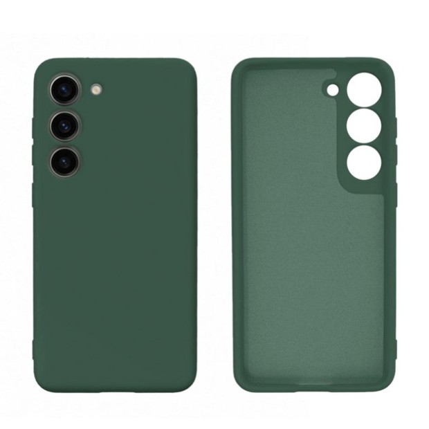 Силіконовий чохол для Samsung Galaxy S23 (Темно-зелений)