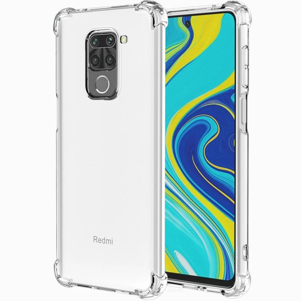 Силікон 6D Xiaomi Redmi Note 9  /  Redmi 10X (ShutCam) (Прозорий)