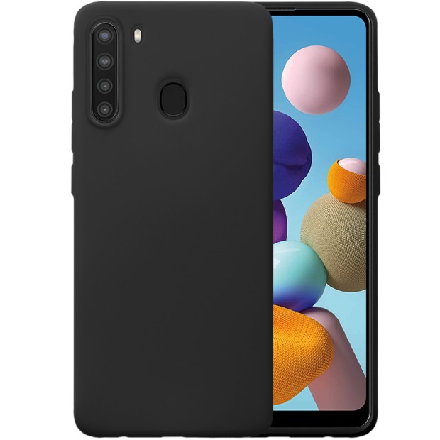 Силіконовий графітовий чохол для Samsung Galaxy A21 (2020) (чорний) Силіконовий графітовий чохол для Samsung Galaxy A21 (2020) (чорний)