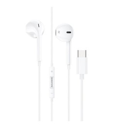 Wired earphones with headset Borofone BM60 Type-C DAC (White)